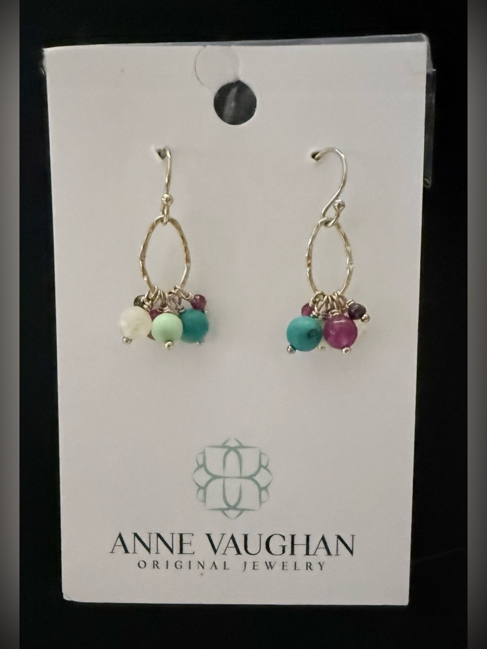 Anne Vaughan Designs NWT - Jasper and Czech Glass Earrings